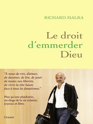 cover image of Le droit d'emmerder Dieu